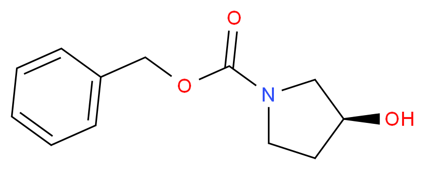 (S)-(+)-1-Cbz-3-羟基吡咯烷_分子结构_CAS_100858-32-0)