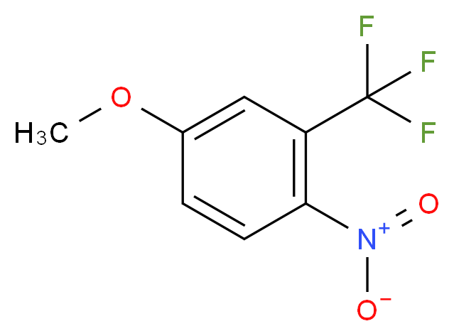 4-methoxy-1-nitro-2-(trifluoromethyl)benzene_分子结构_CAS_344-39-8