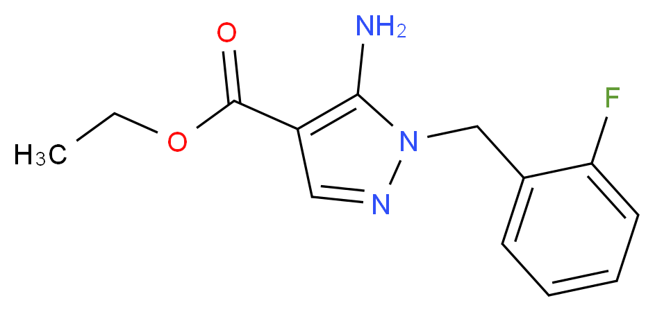 ethyl 5-amino-1-(2-fluorobenzyl)-1H-pyrazole-4-carboxylate_分子结构_CAS_137278-69-4)