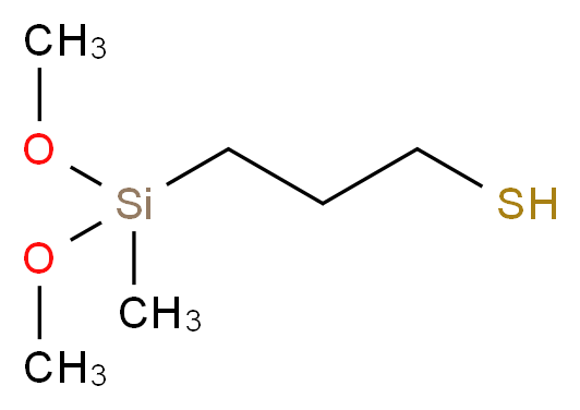 巯丙基甲基二甲氧基硅烷_分子结构_CAS_31001-77-1)