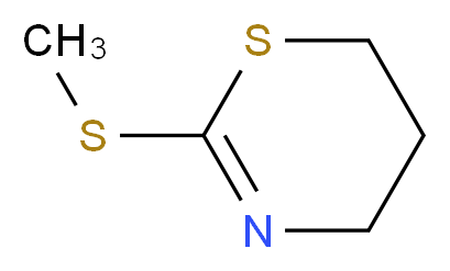 2-(methylsulfanyl)-5,6-dihydro-4H-1,3-thiazine_分子结构_CAS_58842-19-6