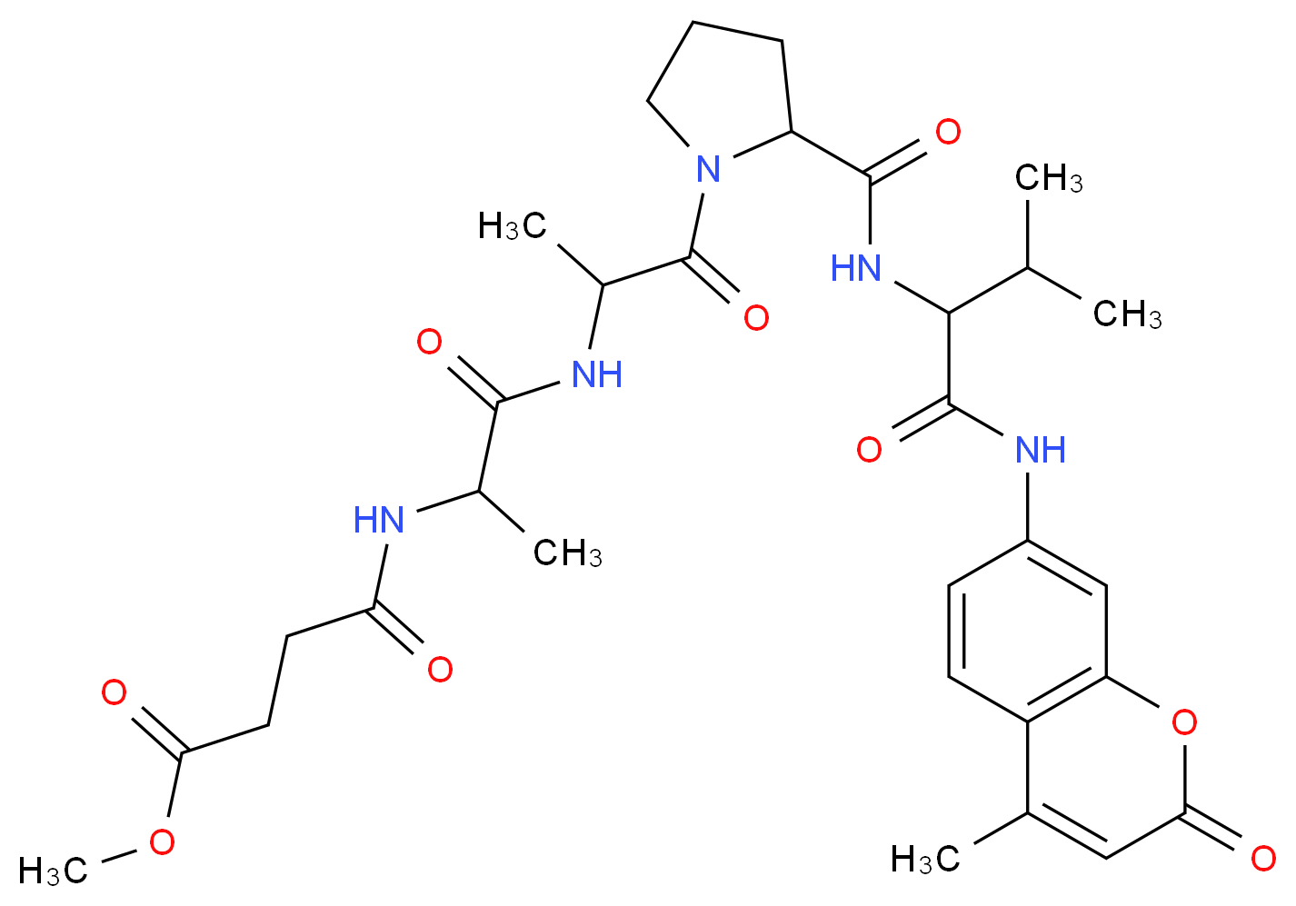 ELASTASE SUBSTRATE V_分子结构_CAS_72252-90-5)