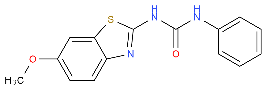 3-(6-methoxy-1,3-benzothiazol-2-yl)-1-phenylurea_分子结构_CAS_26130-02-9