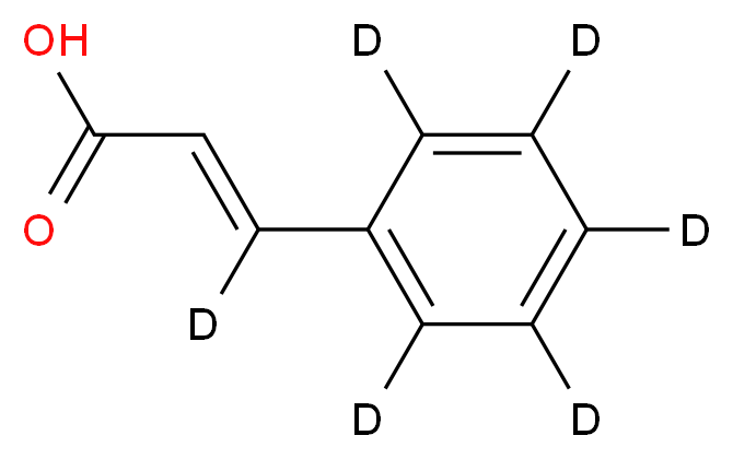 反式肉桂酸-β,2,3,4,5,6-d6_分子结构_CAS_91453-04-2)