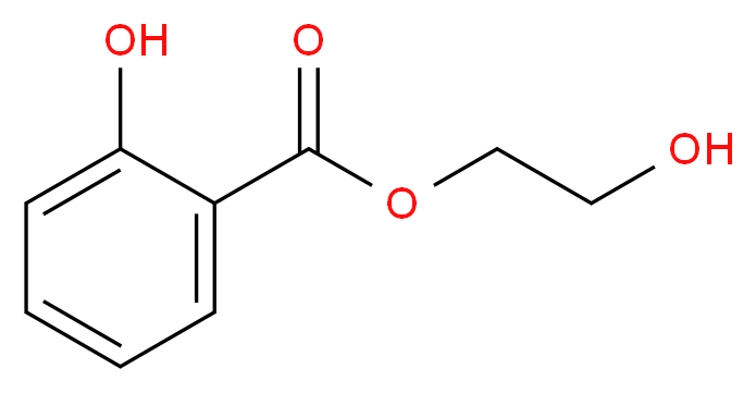 2-hydroxyethyl 2-hydroxybenzoate_分子结构_CAS_87-28-5