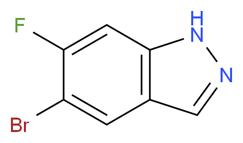 5-bromo-6-fluoro-1H-indazole_分子结构_CAS_105391-70-6