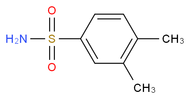 3,4-dimethylbenzene-1-sulfonamide_分子结构_CAS_6326-18-7