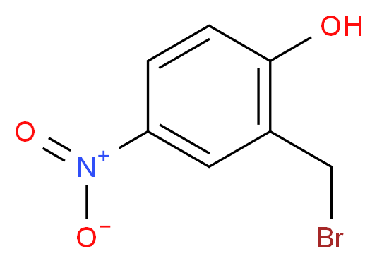 2-(bromomethyl)-4-nitrophenol_分子结构_CAS_772-33-8