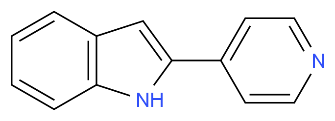 2-(Pyridin-4-yl)-1H-indole_分子结构_CAS_21182-07-0)