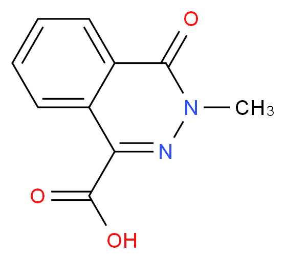 3-methyl-4-oxo-3,4-dihydrophthalazine-1-carboxylic acid_分子结构_CAS_16015-47-7)