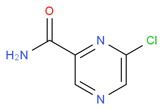 6-chloropyrazine-2-carboxamide_分子结构_CAS_)