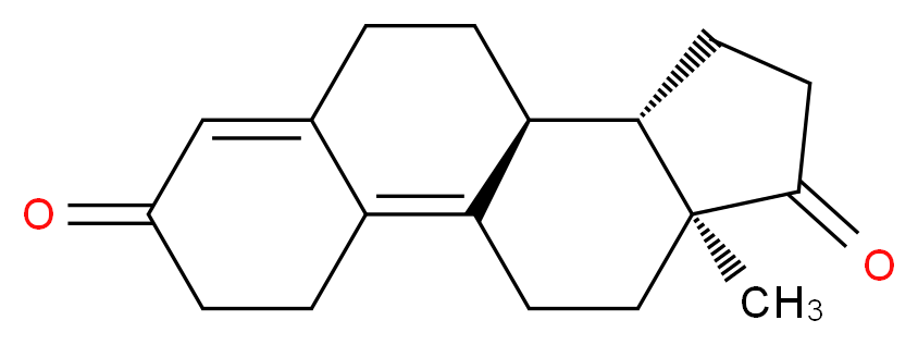 (10S,11S,15S)-15-methyltetracyclo[8.7.0.0<sup>2</sup>,<sup>7</sup>.0<sup>1</sup><sup>1</sup>,<sup>1</sup><sup>5</sup>]heptadeca-1,6-diene-5,14-dione_分子结构_CAS_5173-46-6