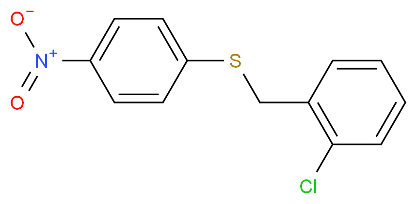 1-{[(2-chlorophenyl)methyl]sulfanyl}-4-nitrobenzene_分子结构_CAS_866132-59-4