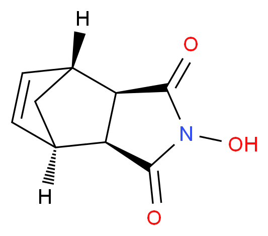 (1R,2R,6S,7R)-4-hydroxy-4-azatricyclo[5.2.1.0^{2,6}]dec-8-ene-3,5-dione_分子结构_CAS_21715-90-2