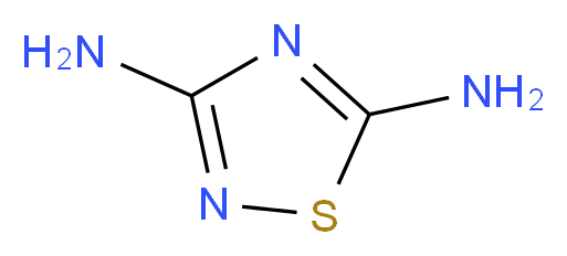1,2,4-thiadiazole-3,5-diamine_分子结构_CAS_34283-30-2