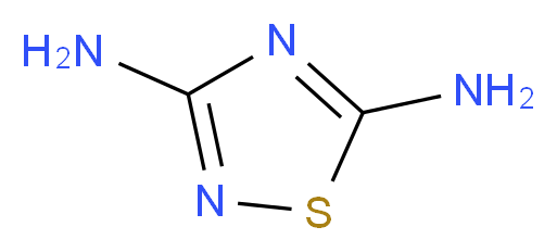 1,2,4-thiadiazole-3,5-diamine_分子结构_CAS_34283-30-2)