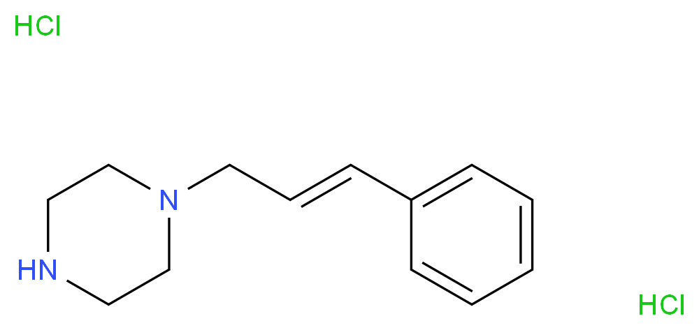 1-[(2E)-3-phenylprop-2-en-1-yl]piperazine dihydrochloride_分子结构_CAS_88185-31-3