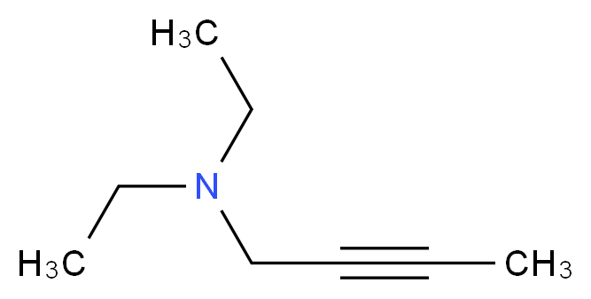 (but-2-yn-1-yl)diethylamine_分子结构_CAS_6323-82-6