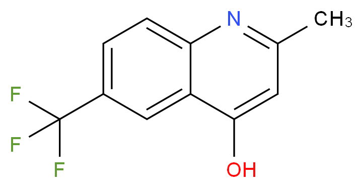 2-METHYL-6-TRIFLUOROMETHYL-4-QUINOLINOL_分子结构_CAS_949507-76-0)