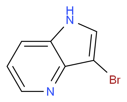 3-bromo-1H-pyrrolo[3,2-b]pyridine_分子结构_CAS_23688-47-3