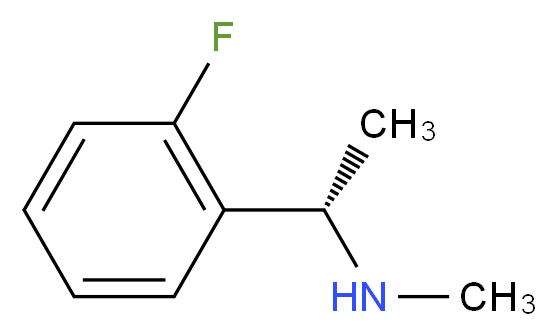 [(1S)-1-(2-fluorophenyl)ethyl](methyl)amine_分子结构_CAS_1212121-08-8