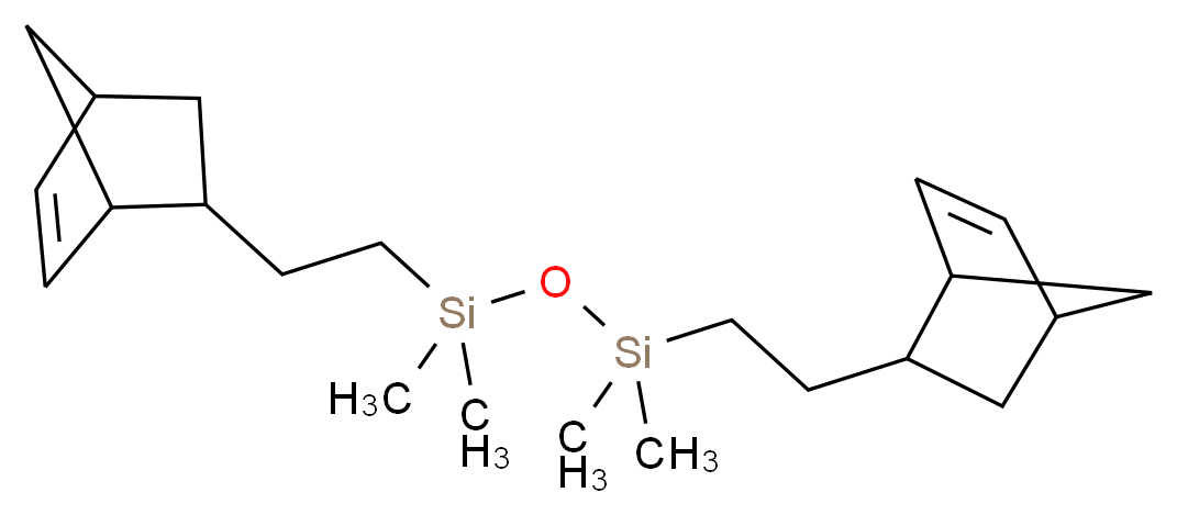 (2-{bicyclo[2.2.1]hept-5-en-2-yl}ethyl)({[(2-{bicyclo[2.2.1]hept-5-en-2-yl}ethyl)dimethylsilyl]oxy})dimethylsilane_分子结构_CAS_198570-39-7