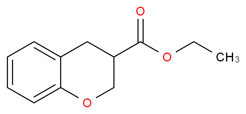 ethyl 3,4-dihydro-2H-1-benzopyran-3-carboxylate_分子结构_CAS_615560-16-2