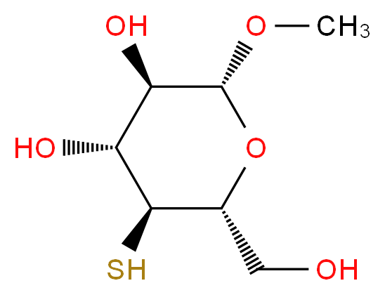 O1-Methyl-4-Deoxy-4-Thio-Beta-D-Glucose_分子结构_CAS_)