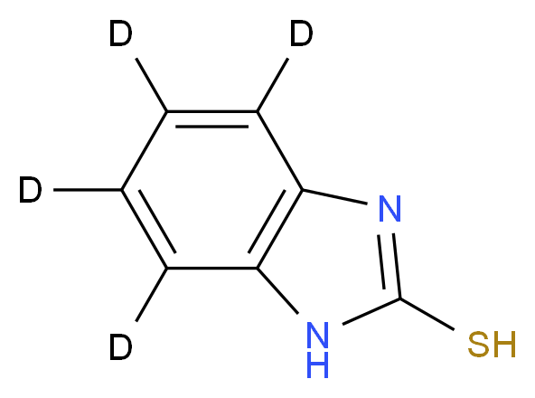 2-Mercapto-4,5,6,7-d4-benzimidazole_分子结构_CAS_931581-17-8)