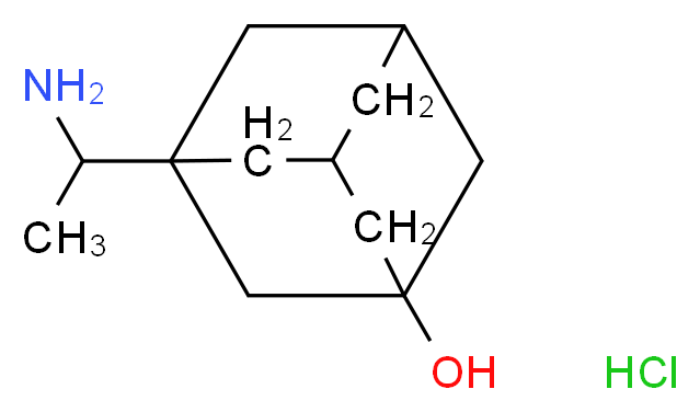 3-(1-Aminoethyl)adamantan-1-ol hydrochloride_分子结构_CAS_90812-24-1)