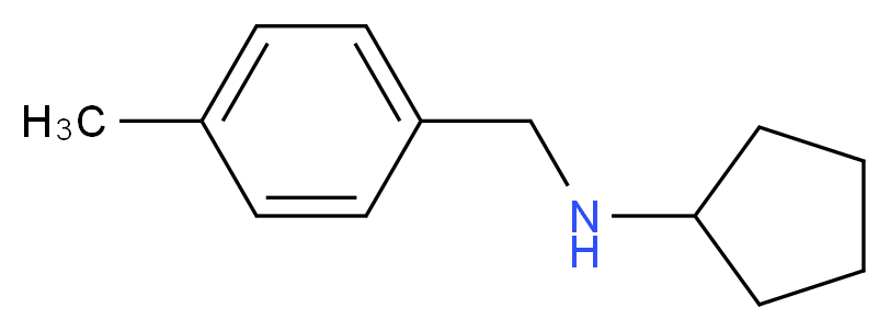 N-(4-methylbenzyl)cyclopentanamine_分子结构_CAS_70000-57-6)