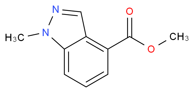 methyl 1-methyl-1H-indazole-4-carboxylate_分子结构_CAS_1071428-42-6