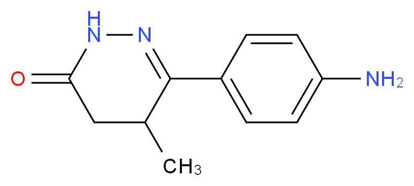 6-(4-Aminophenyl)-5-methyl-4,5-dihydropyridazin-3(2H)-one_分子结构_CAS_36725-28-7)