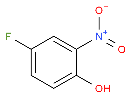 2-硝基-4-氟苯酚_分子结构_CAS_394-33-2)