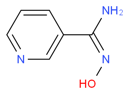 (E)-N'-hydroxypyridine-3-carboximidamide_分子结构_CAS_1594-58-7