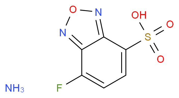 7-FLUOROBENZO-2-OXA-1,3-DIAZOLE-4-SULFONIC ACID_分子结构_CAS_84806-27-9)