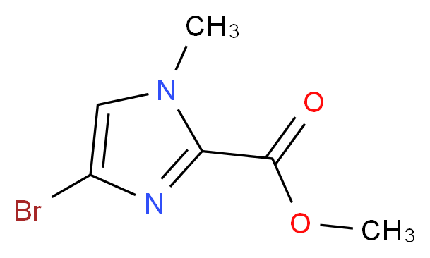 methyl 4-bromo-1-methyl-1H-imidazole-2-carboxylate_分子结构_CAS_864076-05-1)