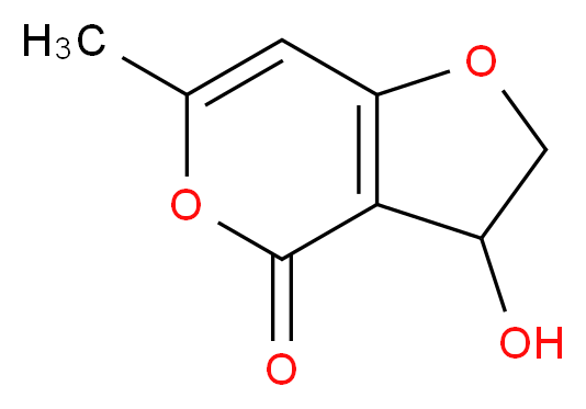 3-hydroxy-6-methyl-2H,3H,4H-furo[3,2-c]pyran-4-one_分子结构_CAS_57053-18-6