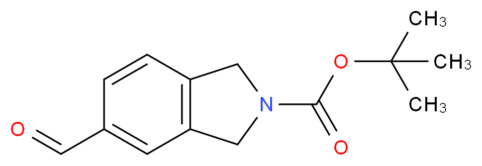 tert-butyl 5-formyl-2,3-dihydro-1H-isoindole-2-carboxylate_分子结构_CAS_253801-15-9