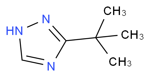 3-tert-Butyl-1H-1,2,4-triazole_分子结构_CAS_96440-78-7)