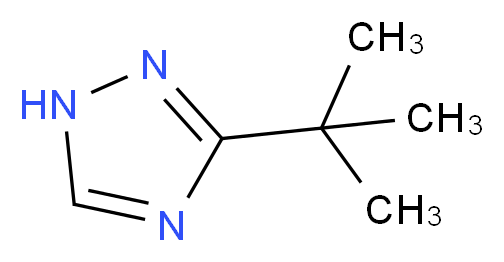 3-tert-butyl-1H-1,2,4-triazole_分子结构_CAS_96440-78-7
