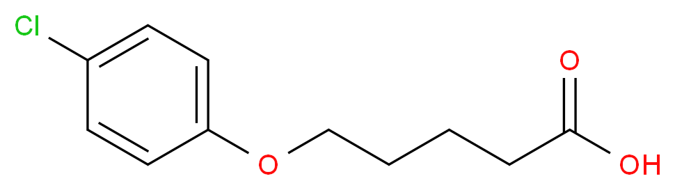 5-(4-Chloro-phenoxy)-pentanoic acid_分子结构_CAS_)