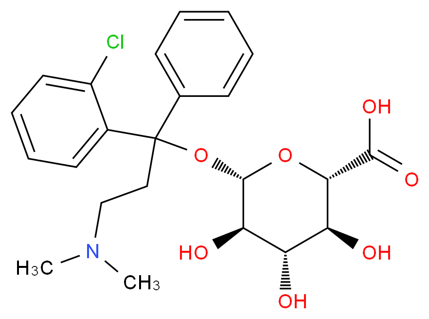 Clofedanol O-β-D-Glucuronide_分子结构_CAS_66171-85-5)
