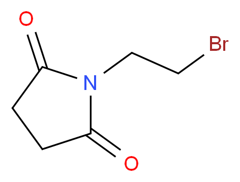 1-(2-bromoethyl)pyrrolidine-2,5-dione_分子结构_CAS_55943-72-1