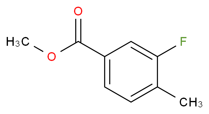 Methyl 3-fluoro-4-methylbenzoate_分子结构_CAS_87808-48-8)