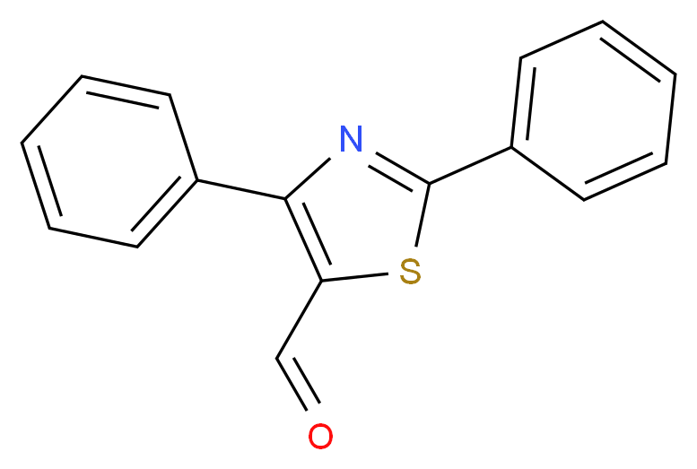 2,4-diphenyl-1,3-thiazole-5-carbaldehyde_分子结构_CAS_864068-85-9