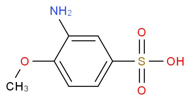 3-Amino-4-methoxybenzenesulfonic acid_分子结构_CAS_98-42-0)