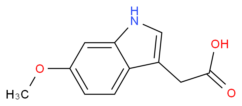 2-(6-Methoxy-1H-indol-3-yl)acetic acid_分子结构_CAS_103986-22-7)