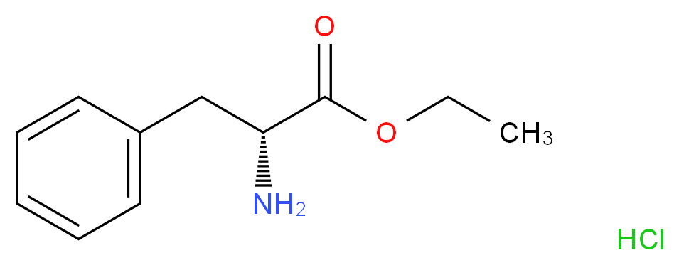 ethyl (2R)-2-amino-3-phenylpropanoate hydrochloride_分子结构_CAS_3182-93-2