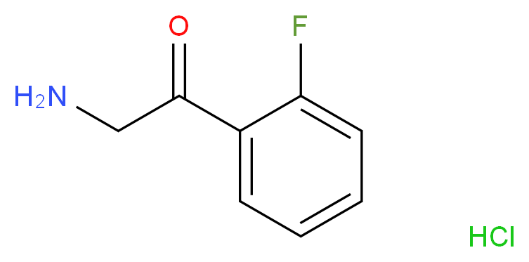 2-amino-1-(2-fluorophenyl)ethan-1-one hydrochloride_分子结构_CAS_93102-96-6